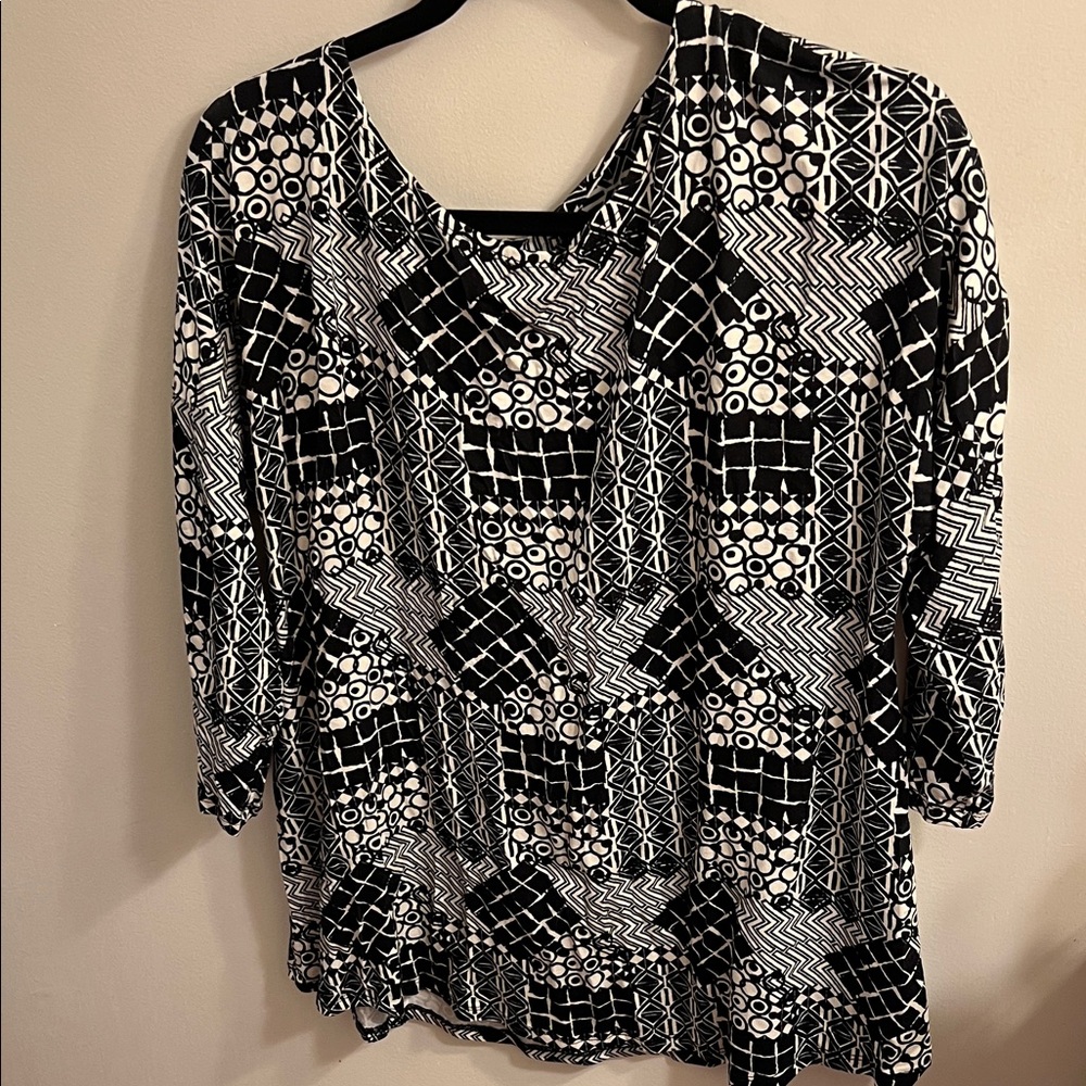 Always a.line 3/4 Sleeve Top Made in Hawaii